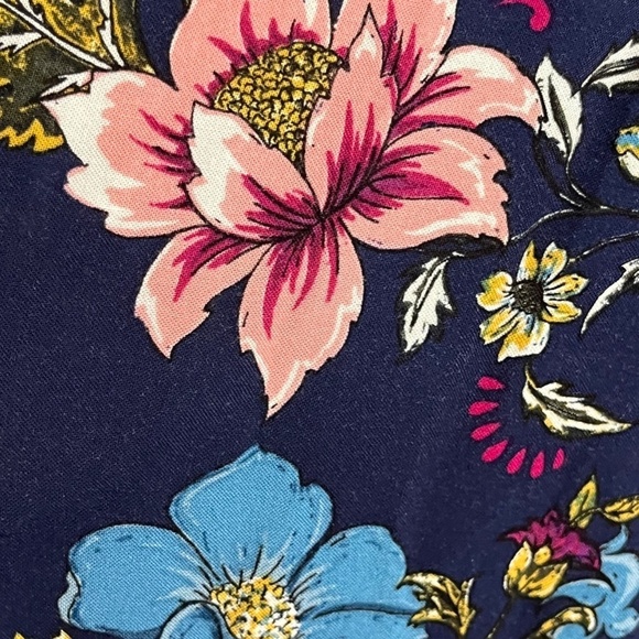 Torrid Dress Women 14 Blue Midi Floral Pullover Flowy Boho Western Summer Retro - Picture 8 of 15